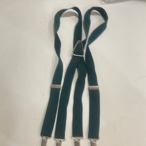Adult green suspenders
